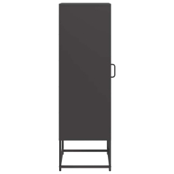 kredens czarny 36x39x123 cm stal walcowana na zimno