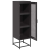 kredens czarny 36x39x123 cm stal walcowana na zimno