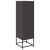 kredens czarny 36x39x123 cm stal walcowana na zimno