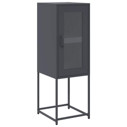Komoda Antracyt 36x39x107 cm Stal walcowana na zimno