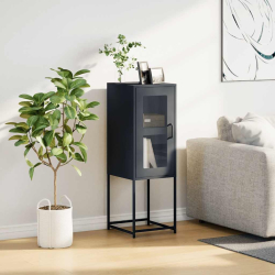 Komoda Antracyt 36x39x107 cm Stal walcowana na zimno
