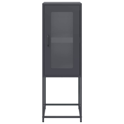 Komoda Antracyt 36x39x107 cm Stal walcowana na zimno