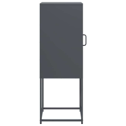 Komoda Antracyt 36x39x107 cm Stal walcowana na zimno