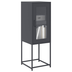 Komoda Antracyt 36x39x107 cm Stal walcowana na zimno