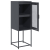 Komoda Antracyt 36x39x107 cm Stal walcowana na zimno