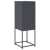 Komoda Antracyt 36x39x107 cm Stal walcowana na zimno