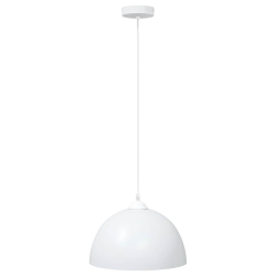 Lampy wiszące 2 szt. Regulowana wysokość E27 Biały Ø30 cm Metal