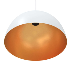 Lampy wiszące 2 szt. Regulowana wysokość E27 Biały Ø30 cm Metal