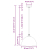 Lampy wiszące 2 szt. Regulowana wysokość E27 Biały Ø30 cm Metal