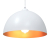 Lampy wiszące 2 szt. Regulowana wysokość E27 Biały Ø30 cm Metal
