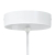 Lampy wiszące 2 szt. Regulowana wysokość E27 Biały Ø30 cm Metal