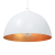 Lampy wiszące 2 szt. Regulowana wysokość E27 Biały Ø30 cm Metal