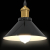 Lampa wisząca z regulacją wysokości E27 połysk czarny metal