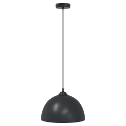Lampy wiszące 2 szt. Regulowana wysokość E27 Czarny Metal
