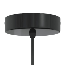 Lampy wiszące 2 szt. Regulowana wysokość E27 Czarny Metal