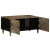 Stolik kawowy Jasnoszary 80x50x40 cm Drewno lite Mango