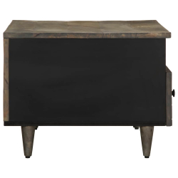 Stolik kawowy Jasnoszary 80x54x40 cm Drewno lite Mango