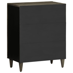 Komoda Jasnoszara 60x33,5x75 cm Drewno lite Mango