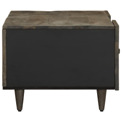 Stolik kawowy Jasnoszary 100x54x40 cm Drewno lite Mango