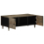 Stolik kawowy Jasnoszary 100x54x40 cm Drewno lite Mango