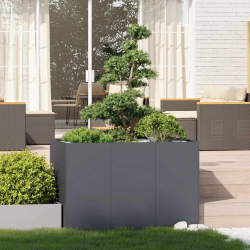 Doniczka Antracyt 120x80x80 cm Stal