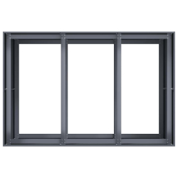 Doniczka Antracyt 120x80x80 cm Stal