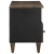 Szafka pod telewizor, czarna, 100x33x46 cm, lite drewno mango