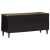 Szafka pod telewizor, czarna, 100x33x46 cm, lite drewno mango