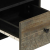 Szafka pod telewizor, czarna, 100x33x46 cm, lite drewno mango