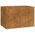 Doniczka Rusty 120x80x80 cm Stal nierdzewna