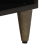 Szafka pod telewizor, czarna, 100x33x46 cm, lite drewno mango