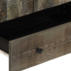 Komoda wysoka 60x33x110 cm Drewno lite Mango