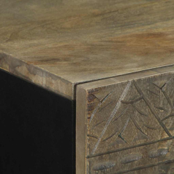 Komoda 90x33x75 cm Drewno lite Mango
