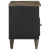 Szafka pod telewizor, czarna, 80x33x46 cm, lite drewno mango