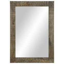 Lustro łazienkowe 50x2,5x70 cm Drewno lite Mango