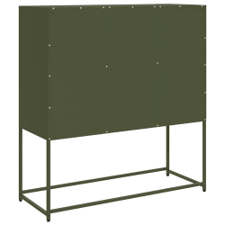 Szafka, oliwkowa, 100,5x39x107 cm, stal walcowana na zimno