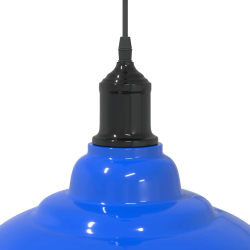 Lampa wisząca z regulacją wysokości E27 połysk ciemnoniebieski