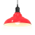Lampa wisząca z regulacją wysokości E27 połysk czerwony metal
