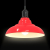 Lampa wisząca z regulacją wysokości E27 połysk czerwony metal