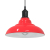 Lampa wisząca z regulacją wysokości E27 połysk czerwony metal