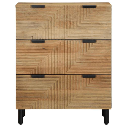 Komoda Brązowa 60x33x75 cm Drewno lite Mango