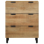 Komoda Brązowa 60x33x75 cm Drewno lite Mango