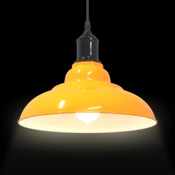 Lampa wisząca z regulacją wysokości E27 połysk żółty metal