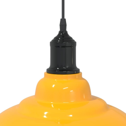 Lampa wisząca z regulacją wysokości E27 połysk żółty metal