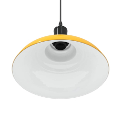 Lampa wisząca z regulacją wysokości E27 połysk żółty metal