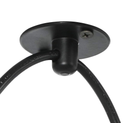Lampa wisząca z 3 uchwytami na żarówki E27 Czarny metal