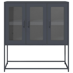 Szafka, antracytowa, 100,5x39x107 cm, stal walcowana na zimno