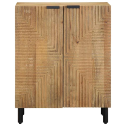 Komoda Brązowa 60x33x75 cm Drewno lite Mango