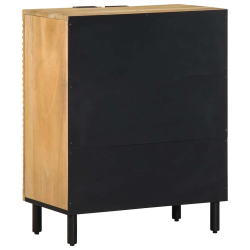 Komoda Brązowa 60x33x75 cm Drewno lite Mango