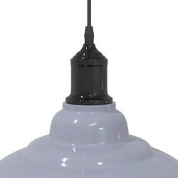 Lampa wisząca z regulacją wysokości E27 połysk szary metal